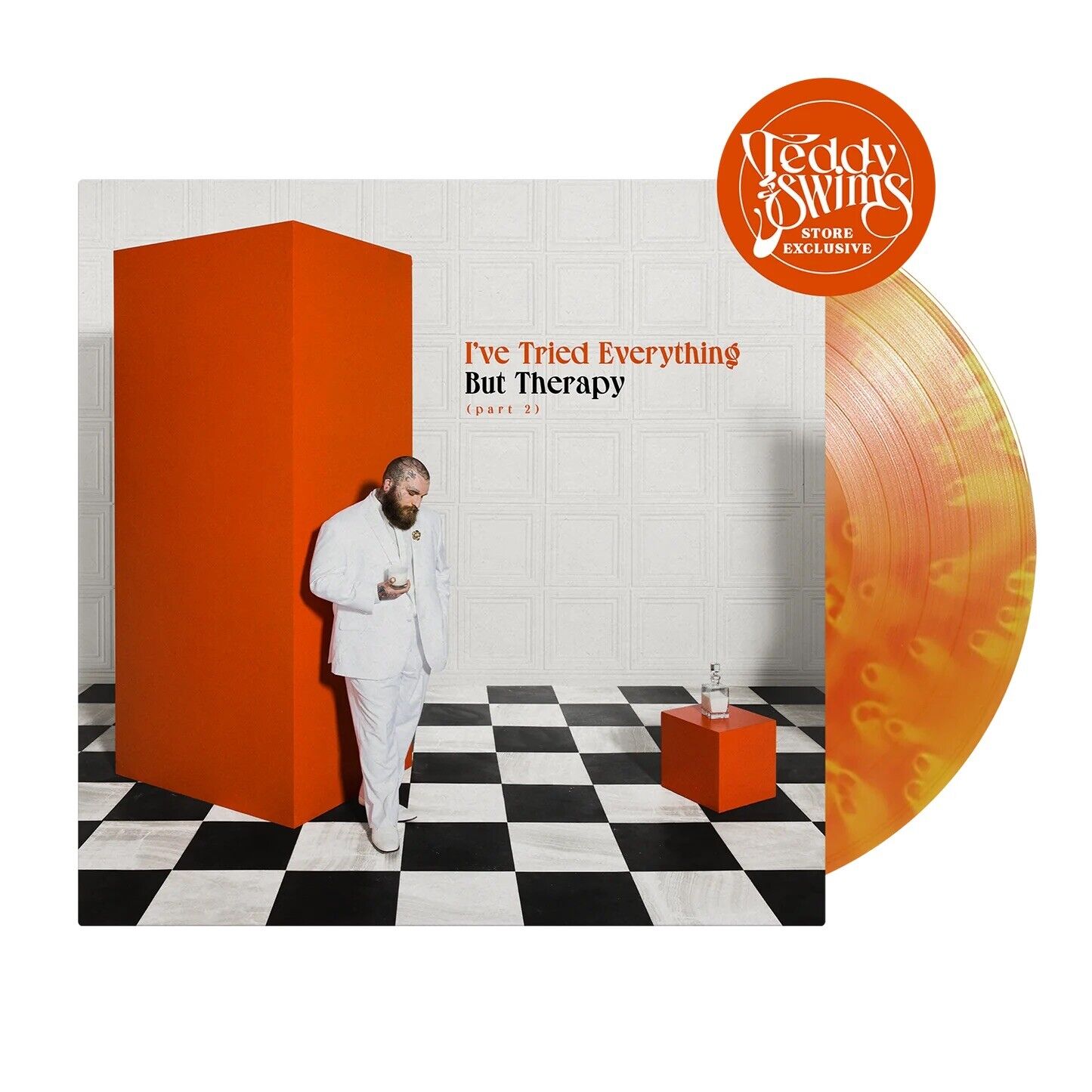 Teddy Swims - I've Tried Everything But Therapy (Part 2) Orange Sunset Vinyl LP