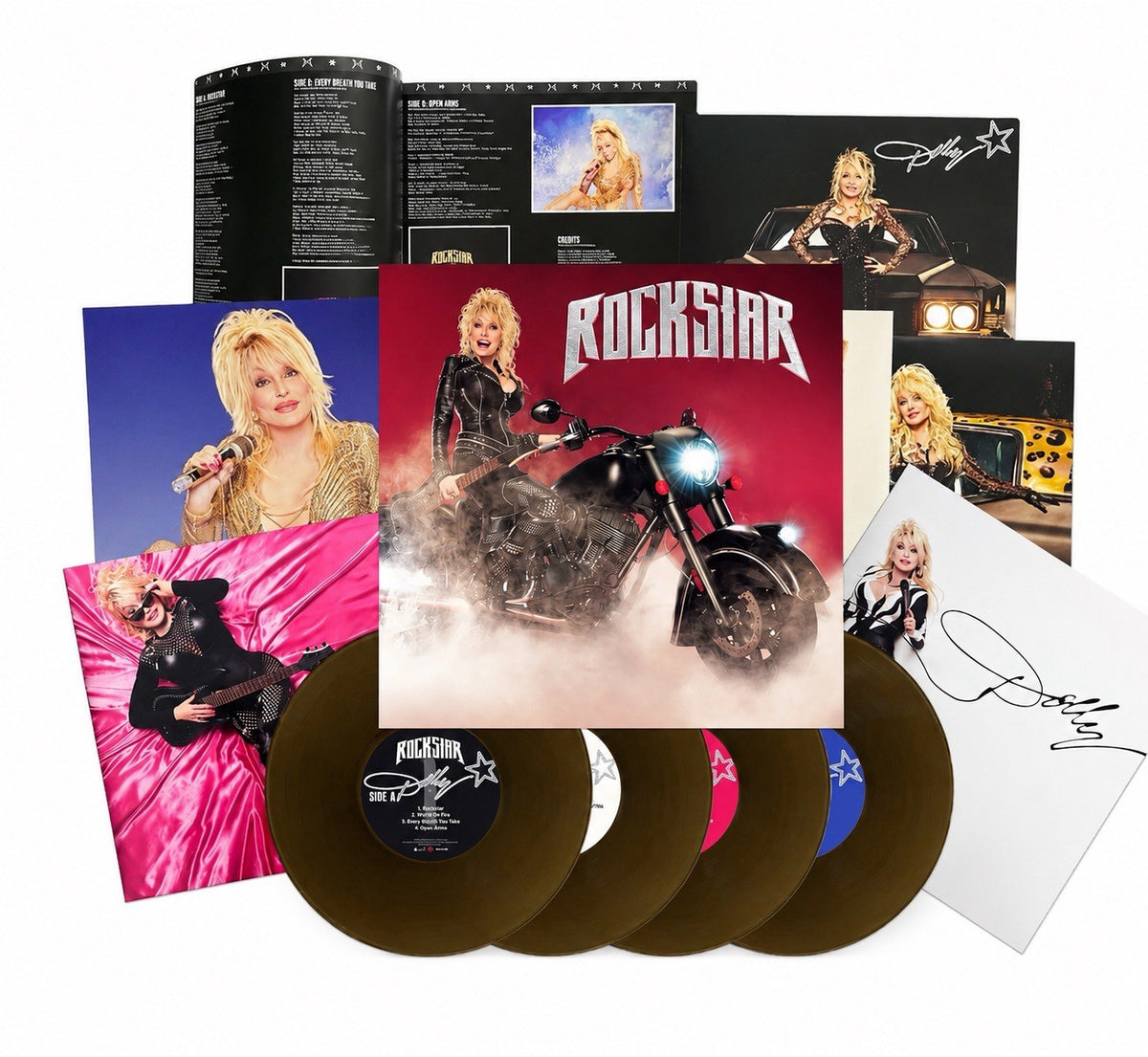 Dolly Parton - ⭐️Rockstar⭐️ Clear Smoky Vinyl