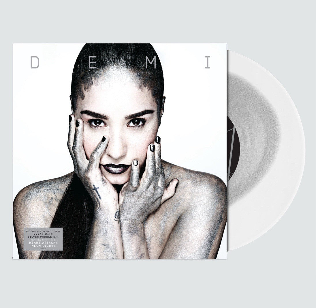 Demi Lovato - DEMI - "Silver Puddle" Color Vinyl LP Ltd Edition, NEW/SEALED