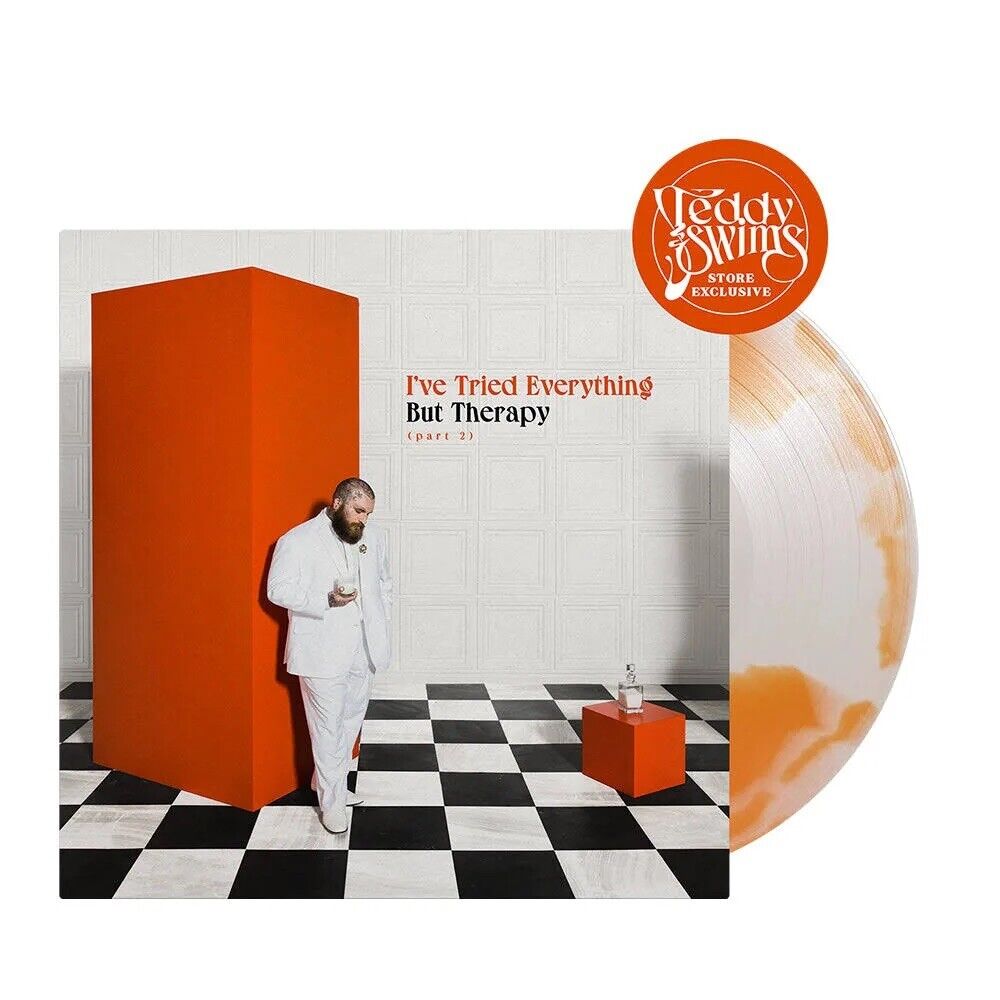 Teddy Swims - I've Tried Everything But Therapy (Part 2) Orange Sunrise Vinyl LP