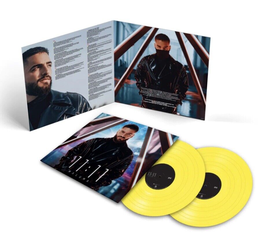 Maluma 11:11 Limited Edition GATEFOLD New Sealed Yellow Colored Vinyl Record LP