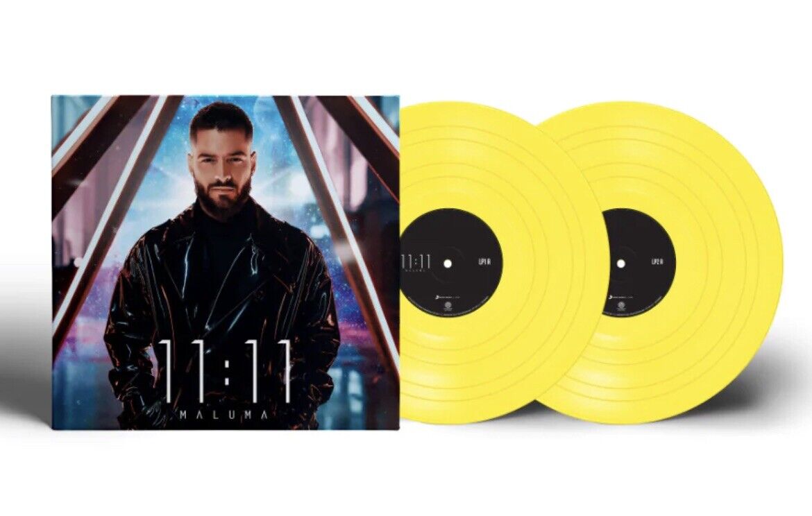 Maluma 11:11 Limited Edition GATEFOLD New Sealed Yellow Colored Vinyl Record LP