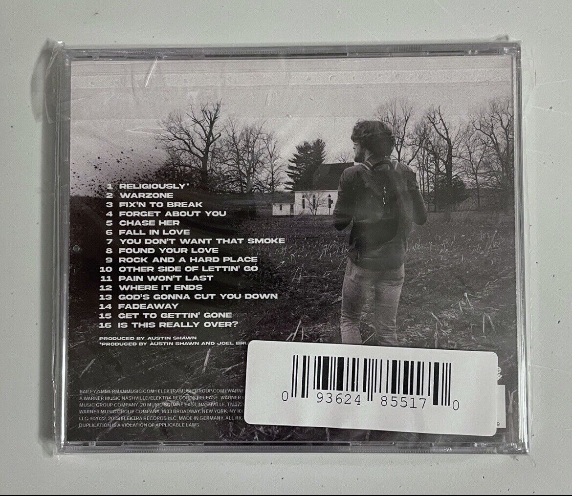 Bailey Zimmerman - Signed Autographed - Religiously The Album CD Debut