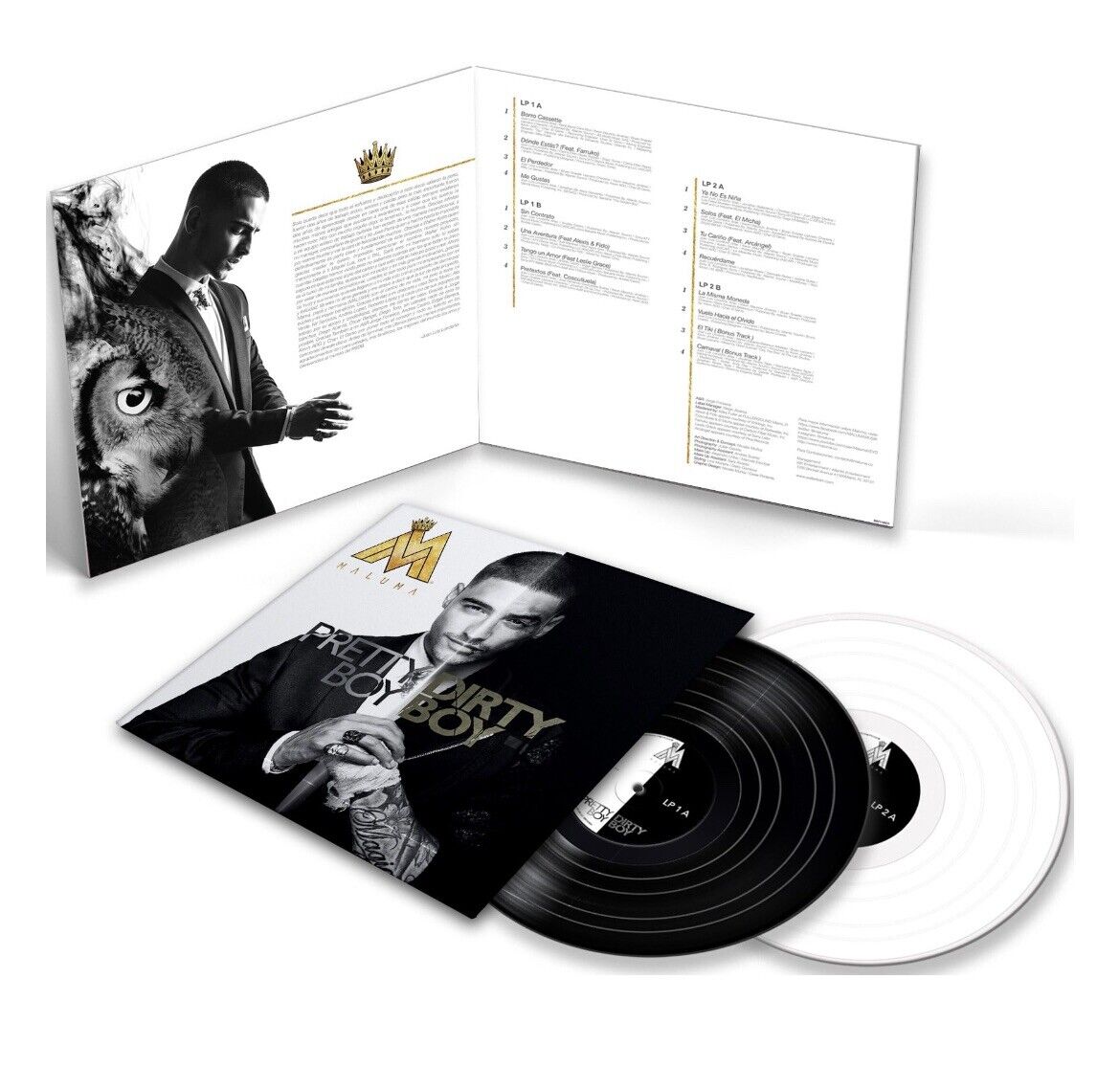 Maluma - Pretty Boy, Dirty Boy Limited Edition Black & White Vinyl 2 LP