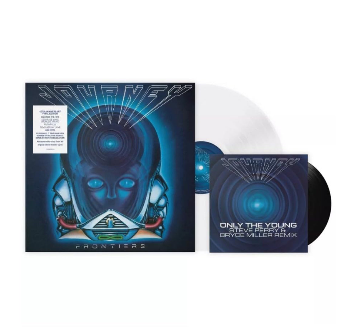 Journey - Frontiers 40th Anniversary Clear 12” with bonus 7” Black Vinyl LP