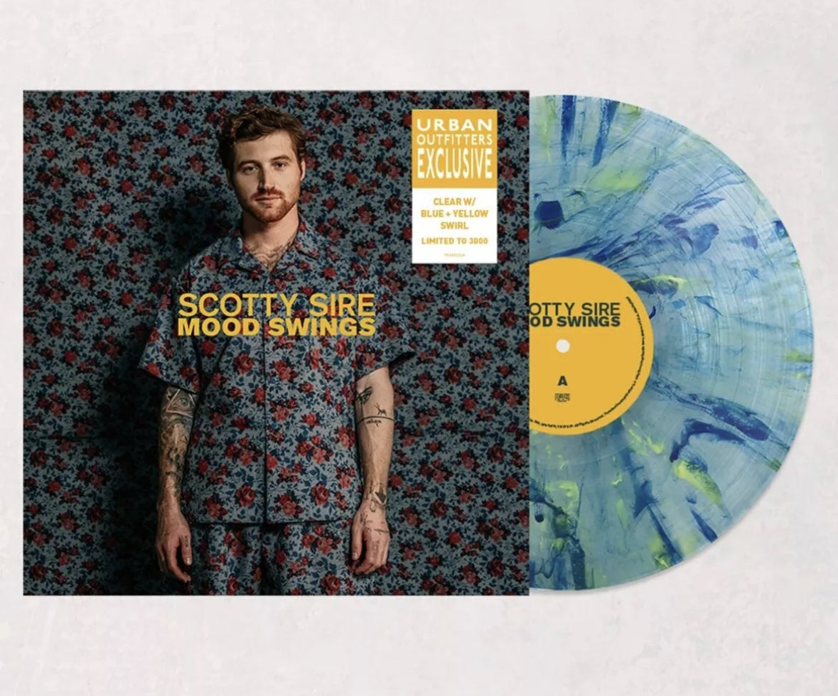 Scotty Sire - Mood Swings, Exclusive Limited Edition Clear w/ Blue & Yellow Swirl Colored Vinyl LP