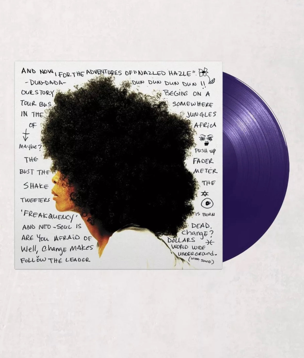Erykah Badu Worldwide Underground LP (Deep Purple Vinyl)