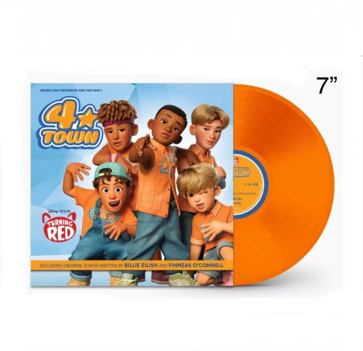 Disney Pixar's 4*Town Turning Red 7" Vinyl (Billie Eilish, Finneas O’Connell)
