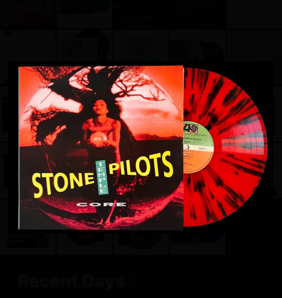 Stone Temple Pilots - Core, Red w/ Black Splatter Vinyl LP