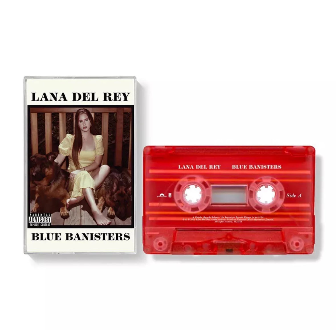 Lana Del Rey - Blue Banisters UK 2021 Translucent Red Cassette