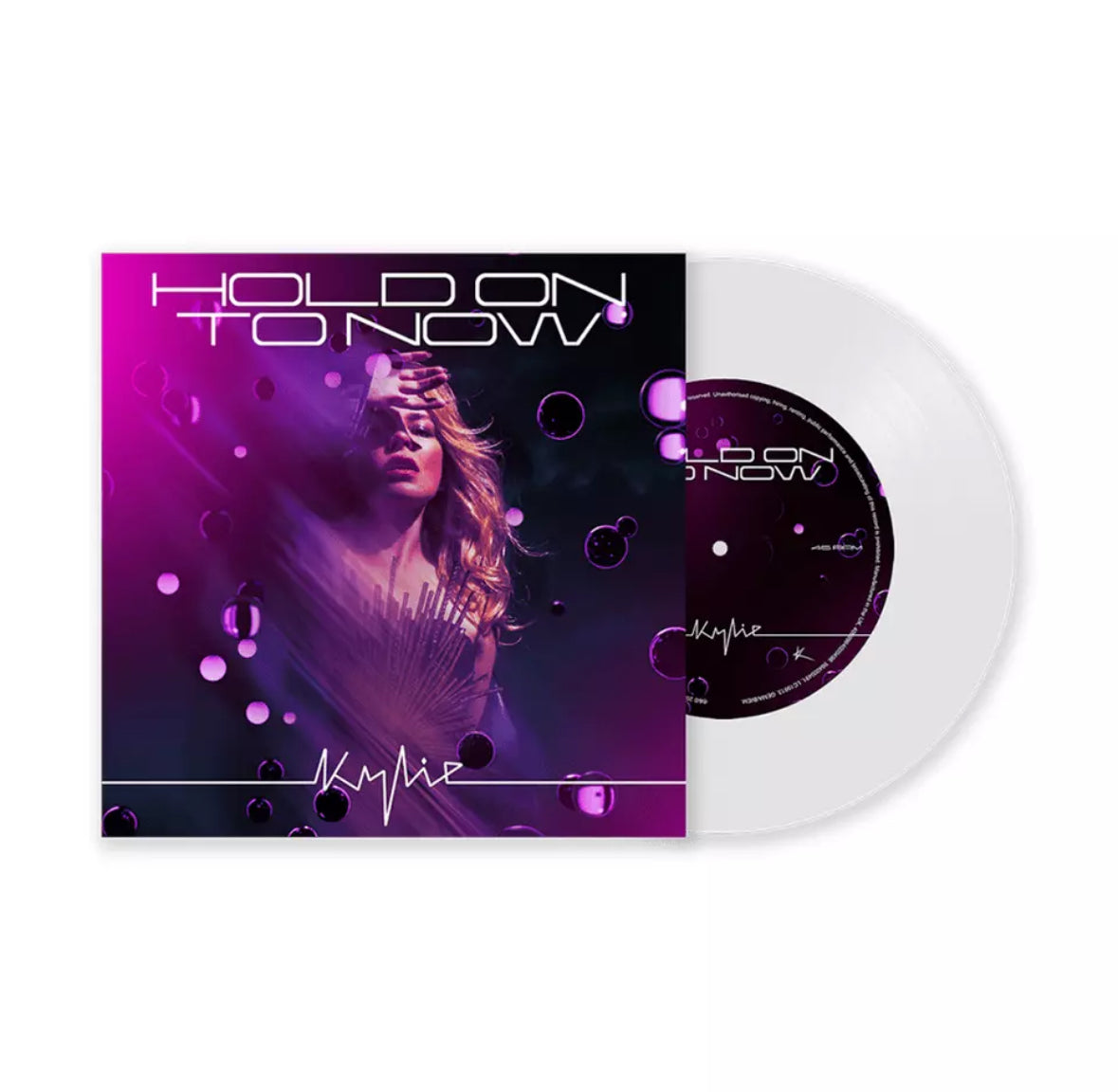 Kylie Minogue - Hold On To Now, Single 7" White Vinyl, extended tension