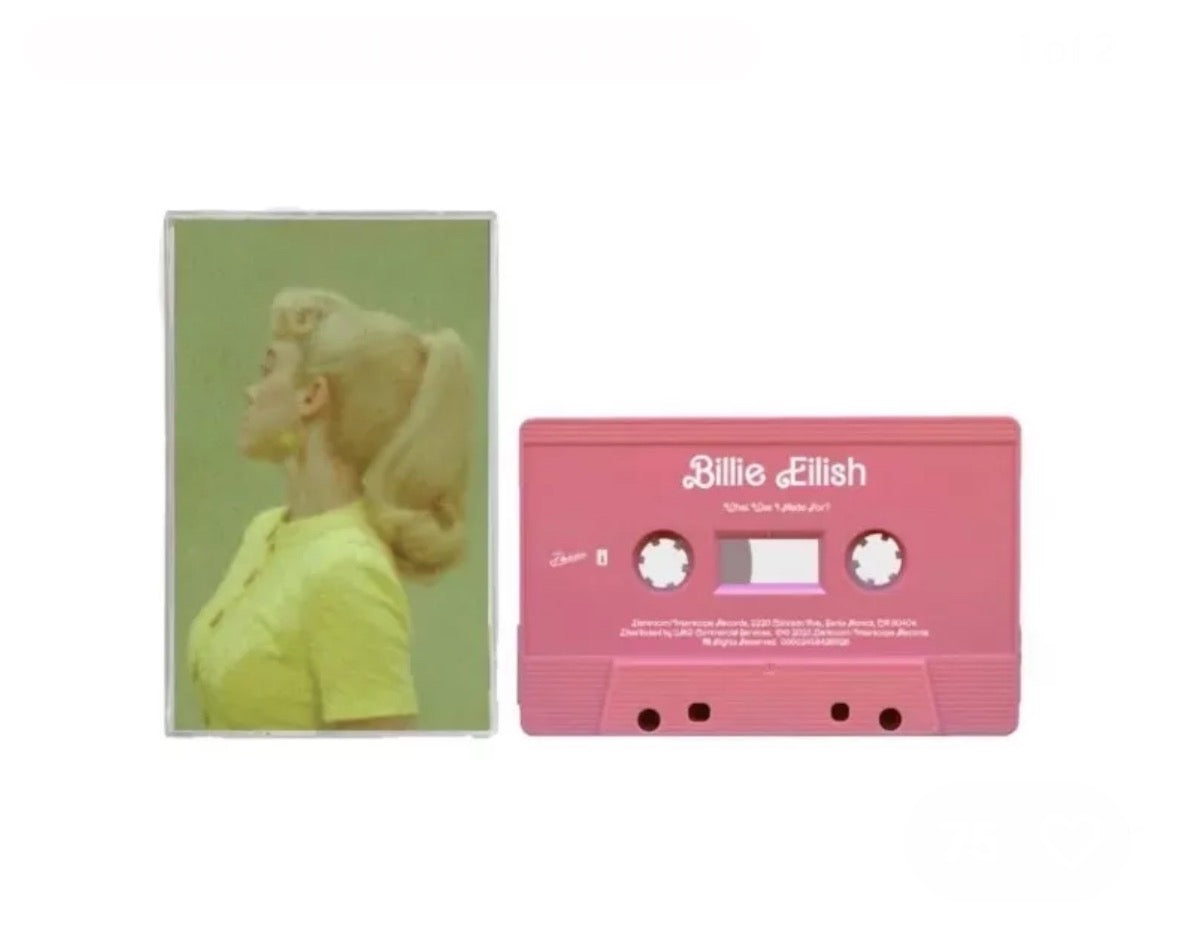 Billie Eilish -What Was I Made For? Pink Recycled Cassette Single, Barbie, UK Import