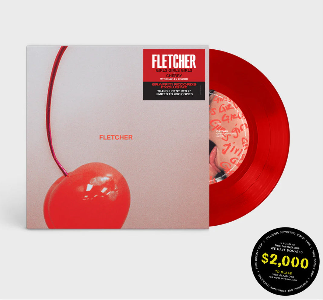 FLETCHER - girls girls girls / Cherry 7" (Graffiti Records Exclusive)