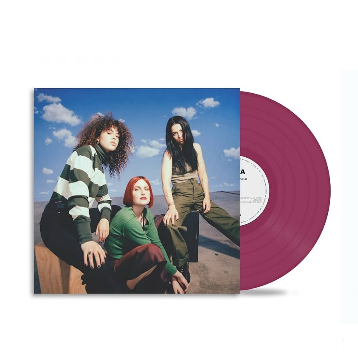 MUNA - Saves The World, Raspberry Vinyl LP