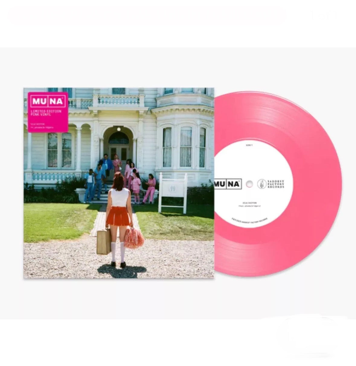 Muna - Silk Chiffon ft. Phoebe Bridgers (Pink 7" Single) Records & LPs New