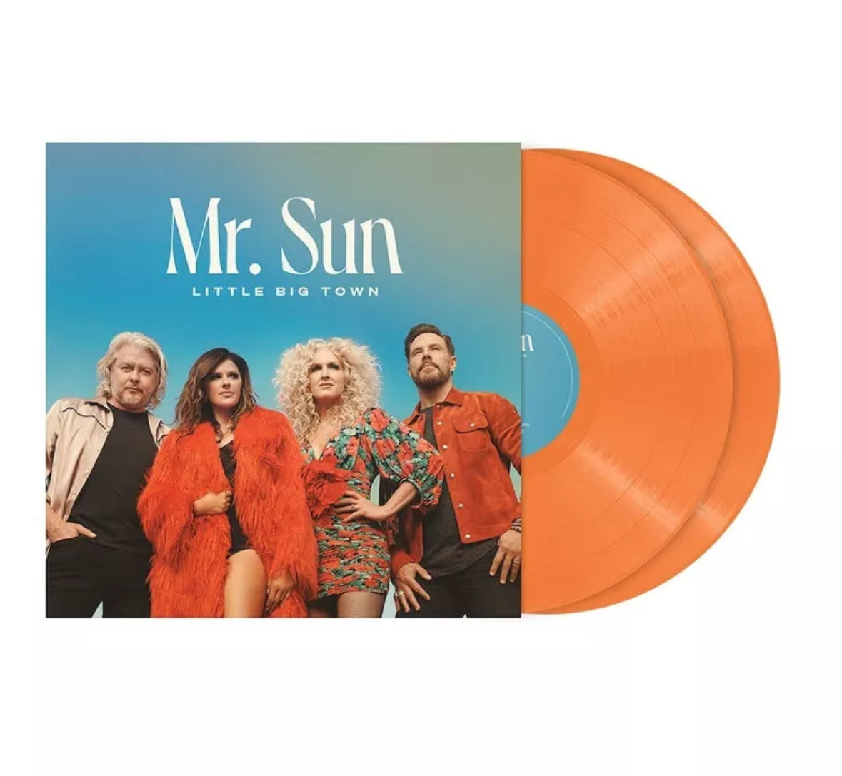 Little Big Town - Mr. Sun 2x12" Tangerine Vinyl, Signed/Autographed