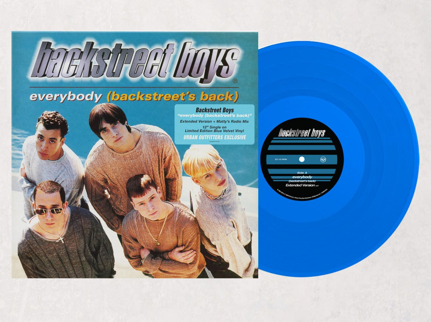Backstreet Boys "Everybody" (Backstreet's Back) Single Blue Vinyl