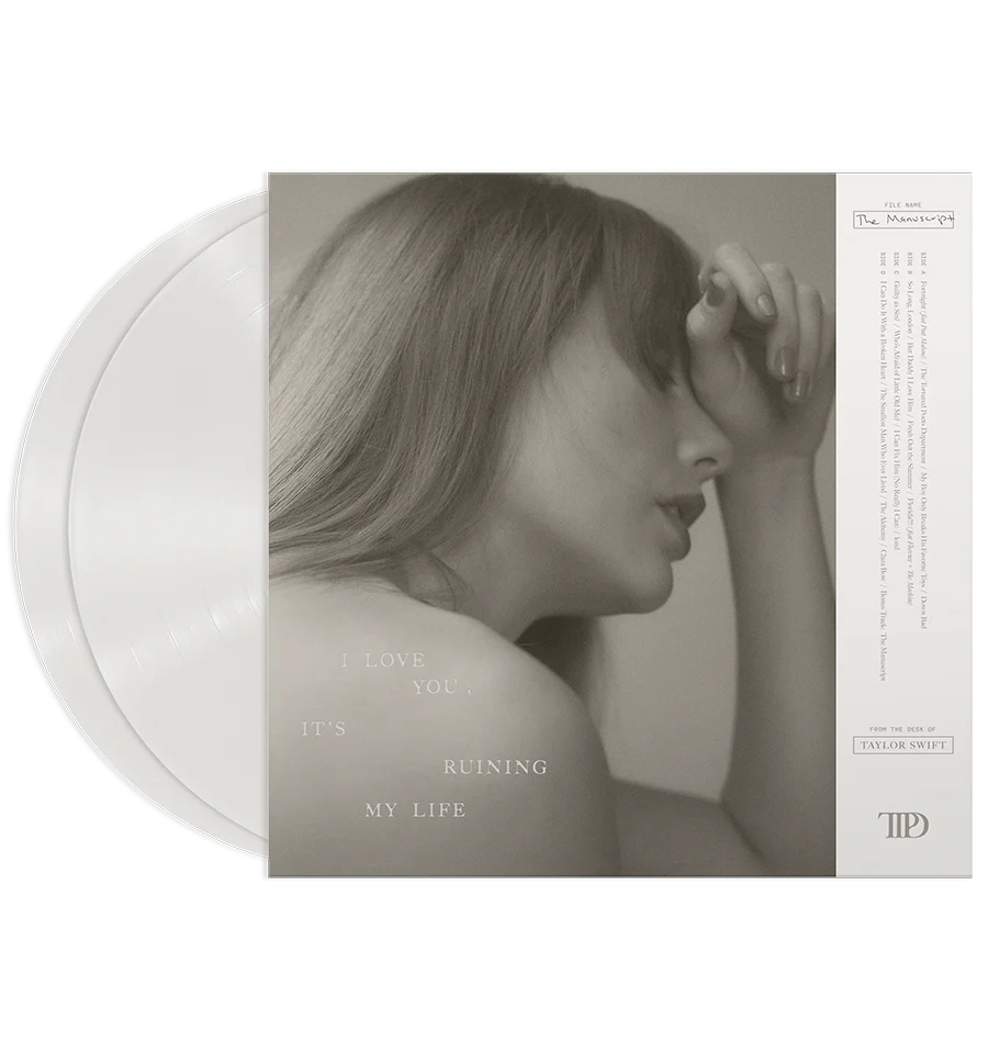 Taylor Swift - The Tortured Poets Department Vinyl Album (Ghosted White 2LP) Bonus Track, The Manuscript