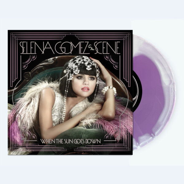 Selena Gomez & The Scene / When The Sun Goes Down, Lavender and White Swirl vinyl