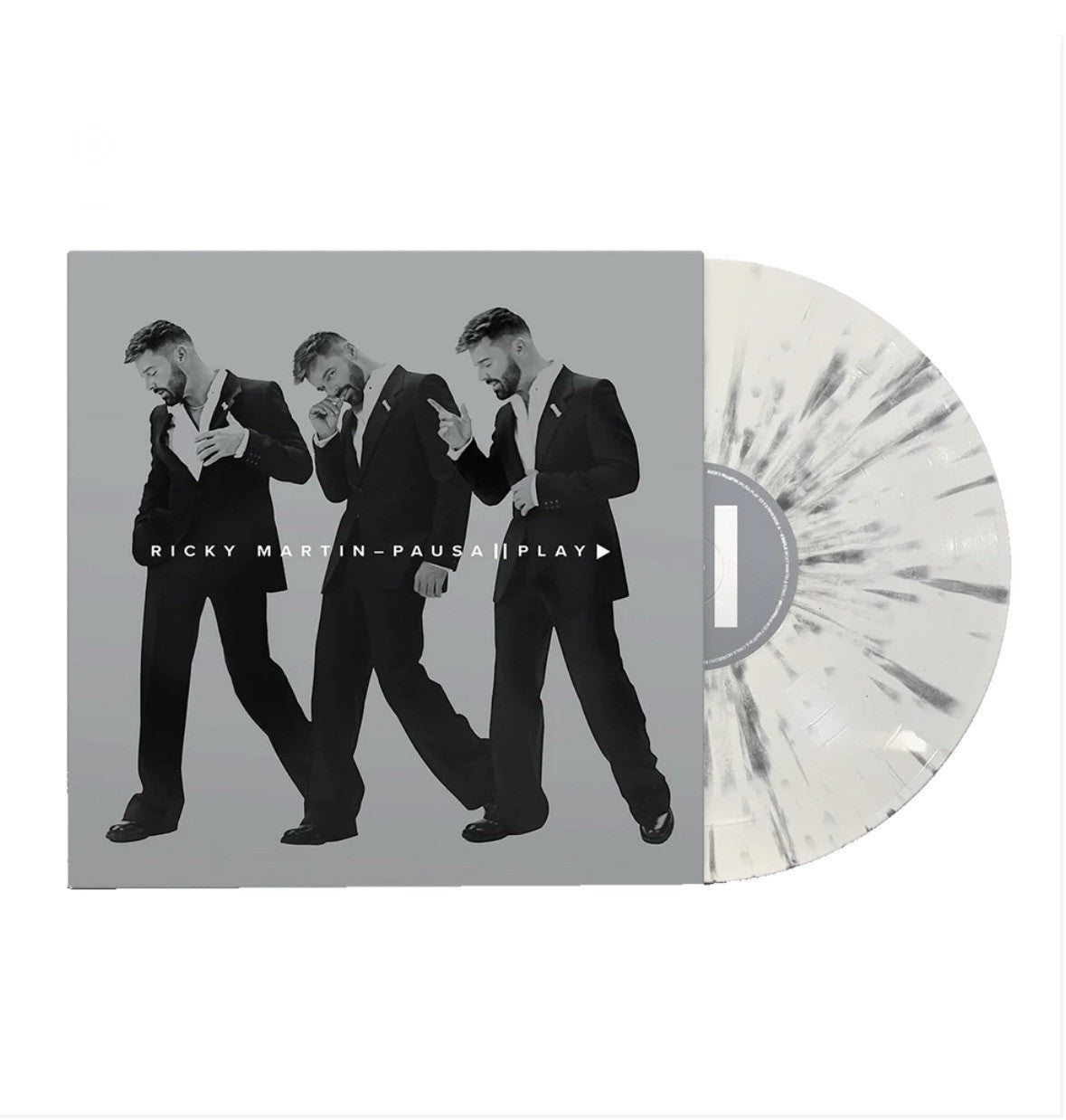 RICKY MARTIN - Pausa + Play (White, Gray, 180 Gram Vinyl, Splatter) Vinyl LP