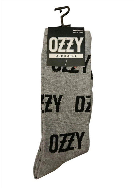 Men's Ozzy Osbourne Black Crew Socks, US Shoe Size 7-12