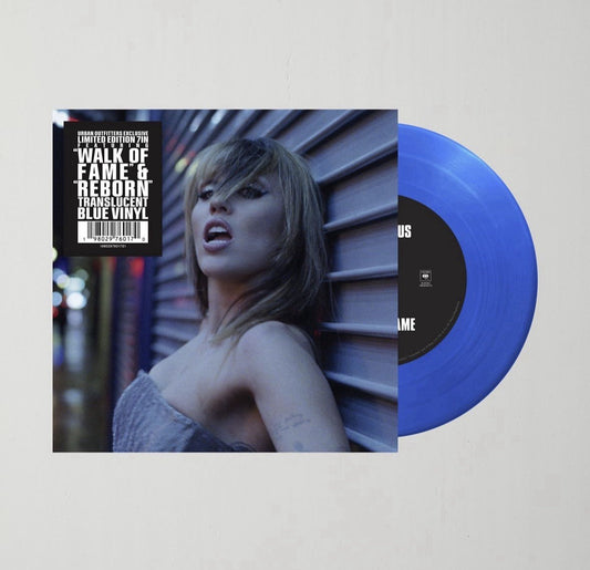 Miley Cyrus Walk of Fame/Reborn UO 7" Singles Day Vinyl - Blue