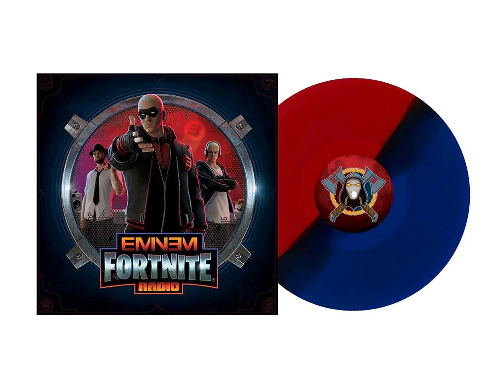 BLUE/RED Eminem x Fortnite Radio Split Vinyl LP Numbered Limited Exclusive
