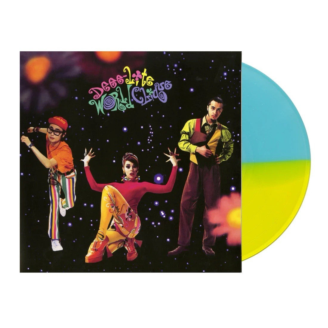 Deee-Lite World Clique Translucent Yellow & Ice Blue w/ Pixie Dust Vinyl LP /500