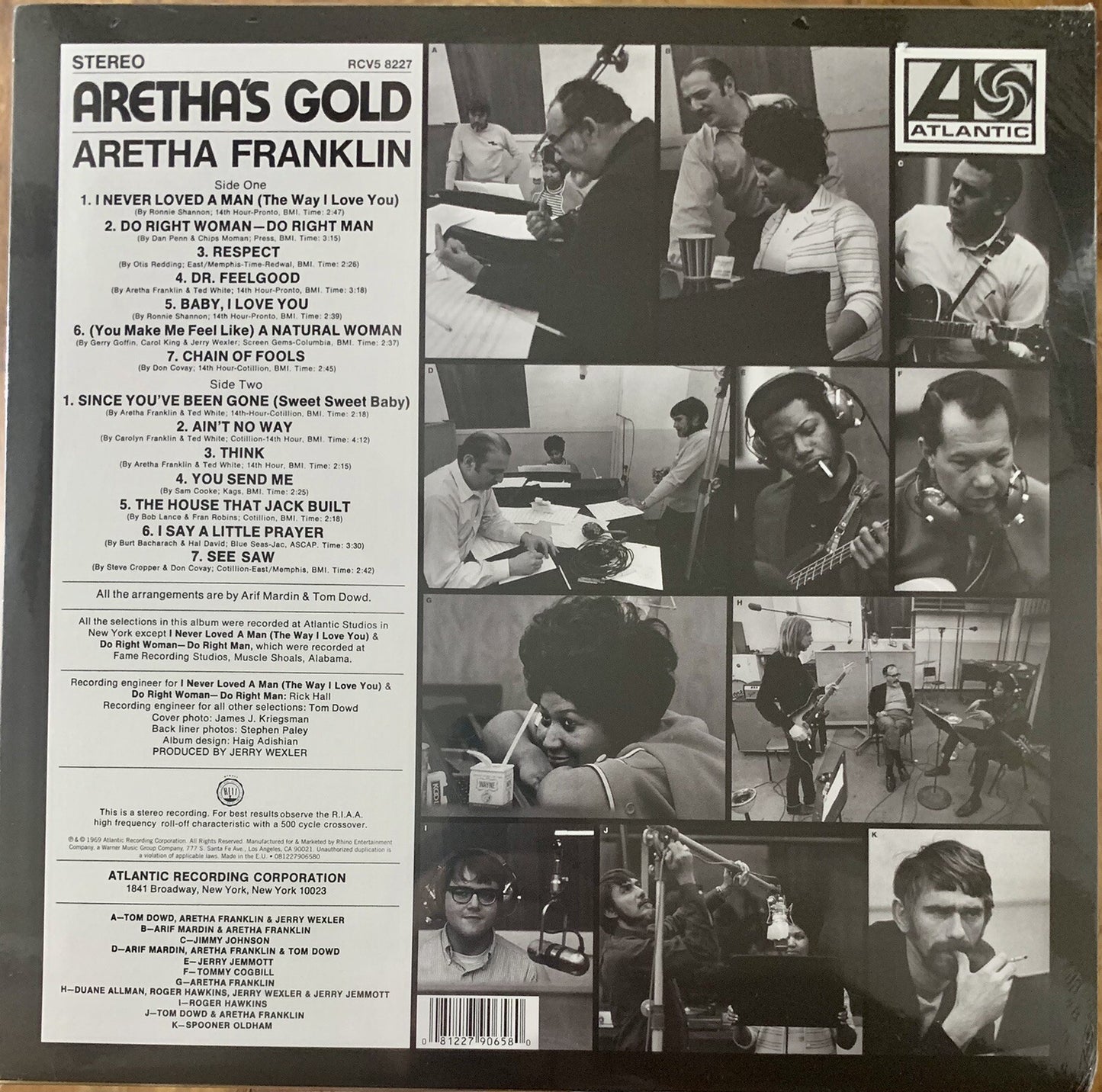 Aretha Franklin Aretha Gold Exclusive Limited Edition Lemon Lime Yellow Vinyl LP