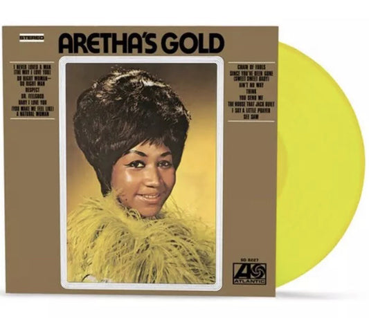 Aretha Franklin Aretha Gold Exclusive Limited Edition Lemon Lime Yellow Vinyl LP