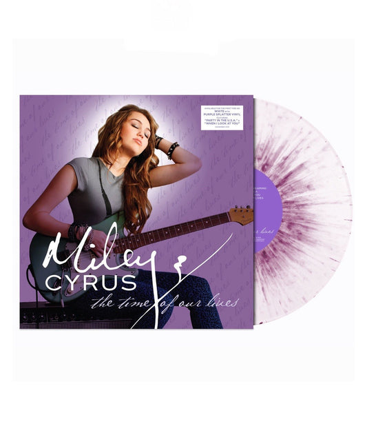 MILEY CYRUS - TIME OF OUR LIVES [WHITE/PURPLE SPLATTER] 12” VINYL LP