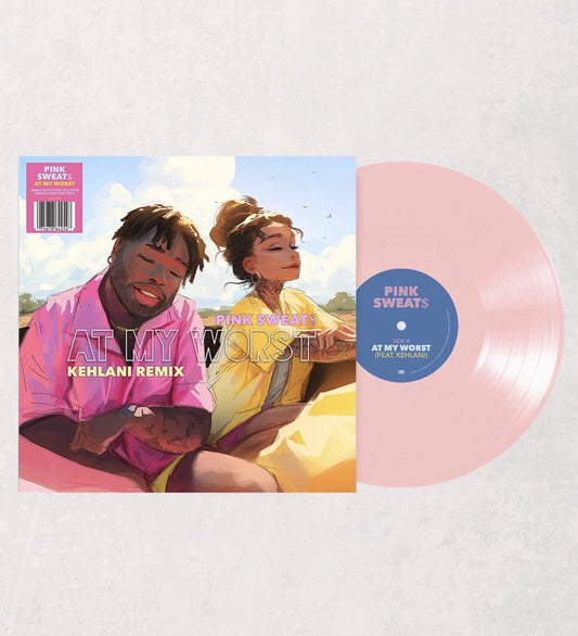 Pink Sweat$ Ft Kehlani At My Worst Exclusive Translucent Pink Colored Vinyl LP