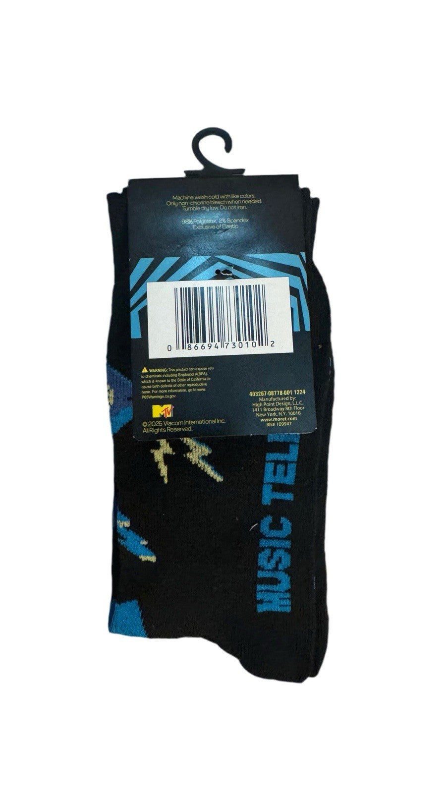 MTV, MT✔️crew socks , US Shoe Size 7-12