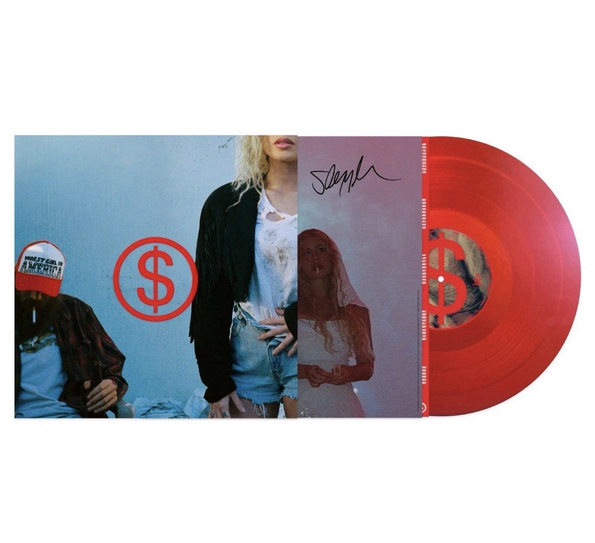 $LAYYYTER Slayyyter - WORST GIRL IN AMERICA, (Autographed) Red LP Vinyl