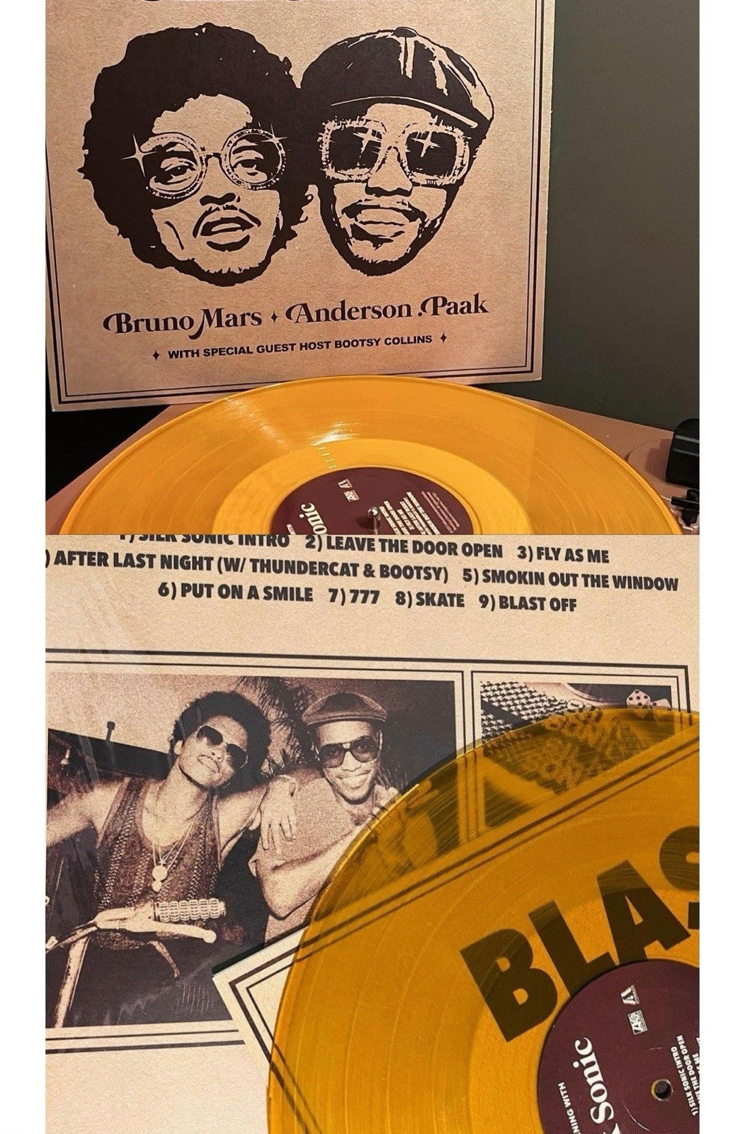 BRUNO MARS ANDERSON PAAK - An Evening With Silk Sonic, Transparent Yellow Vinyl
