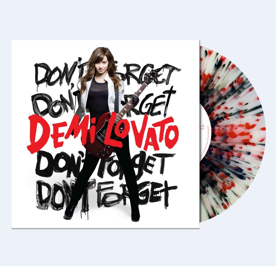 Demi Lovato - Don't Forget, Clear w/ Red & Black Splatter Vinyl, New/Sealed
