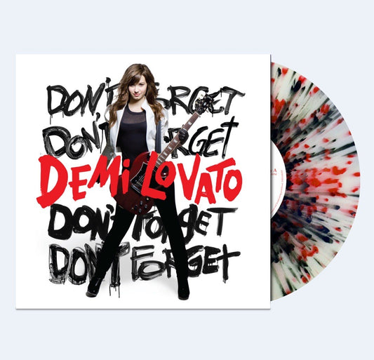 Demi Lovato - Don't Forget, Clear w/ Red & Black Splatter Vinyl, New/Sealed