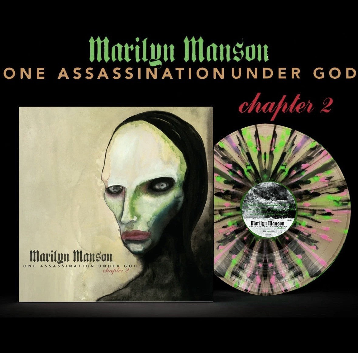Marilyn Manson One Assassination Under God Chapter 2 Multicolor Splatter Presale
