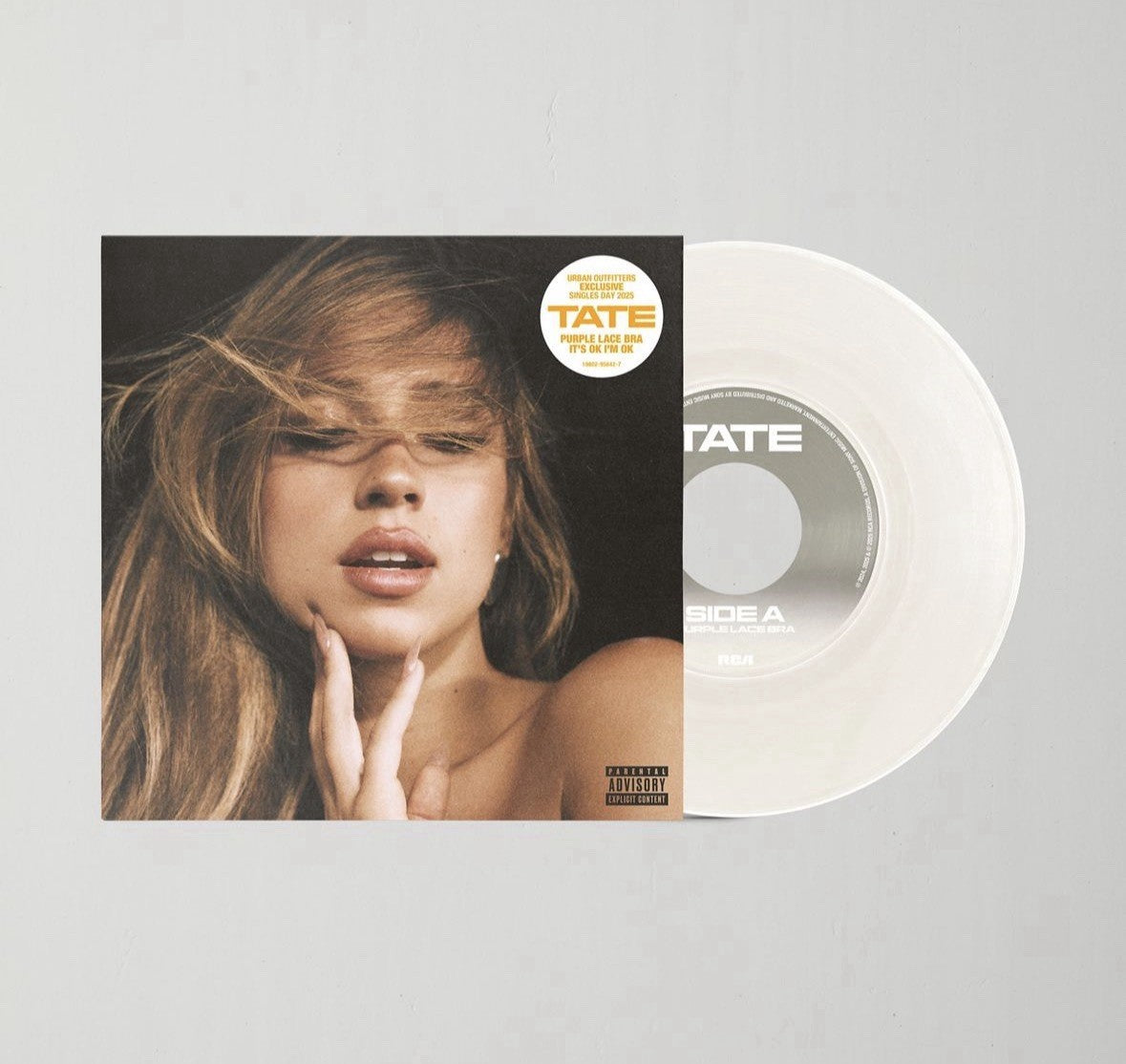 TATE MCRAE - Purple Lace Bra/Its Okay, I’m Okay, Opaque White 7” Vinyl