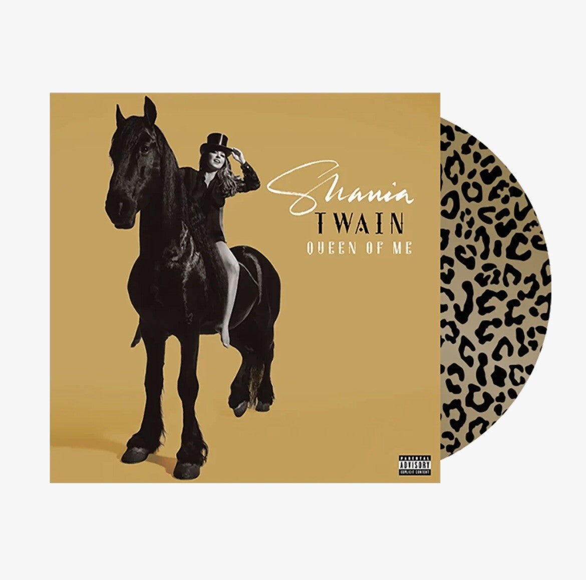 Shania Twain Queen of Me D2C Exclusive Gold Leopard Picture Disc Color Vinyl LP