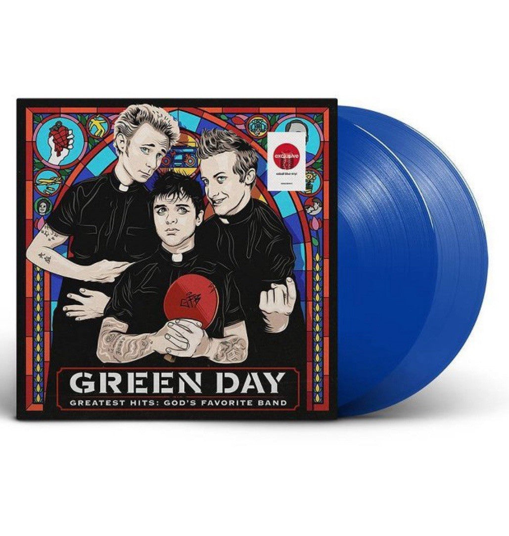 GREEN DAY " GREATEST HITS GODS FAVORITE BAND" 2 LP BLUE VINYL