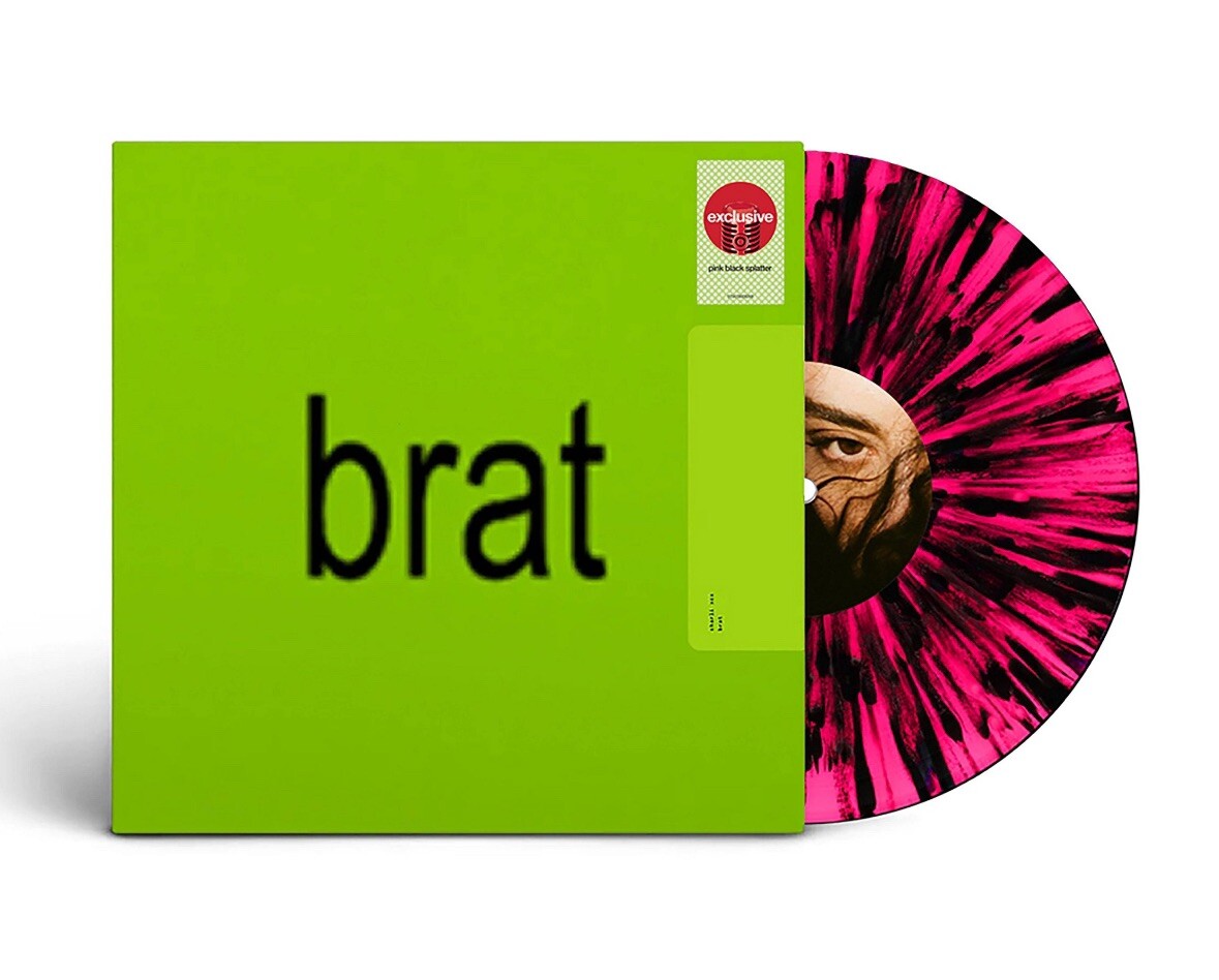 Charli XCX - BRAT (LP) Limited Edition Pink Black Splatter Vinyl, New/Sealed