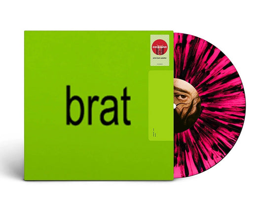 Charli XCX - BRAT (LP) Limited Edition Pink Black Splatter Vinyl, New/Sealed