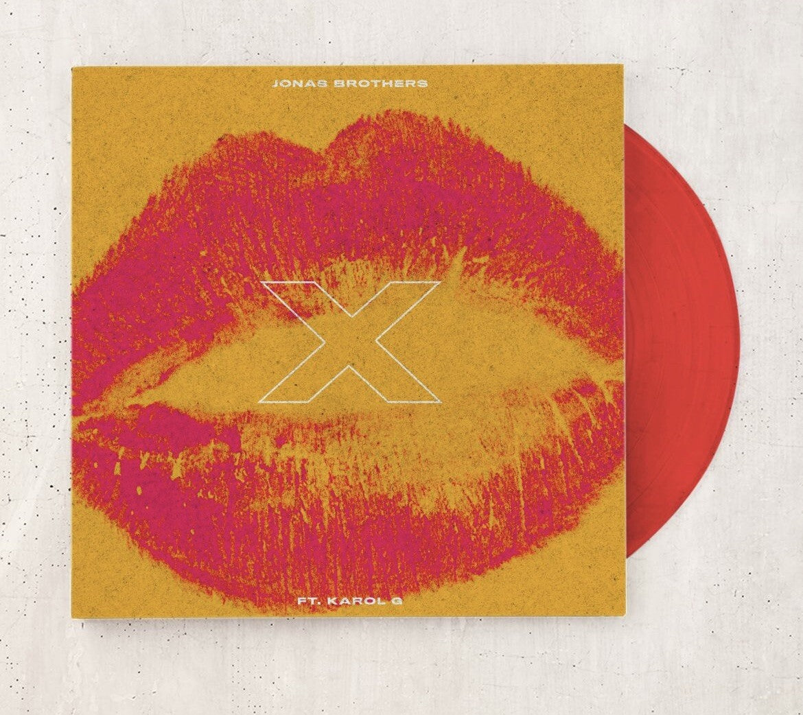 Jonas Brothers KAROL G - X Exclusive Limited Edition Translucent Red Vinyl LP
