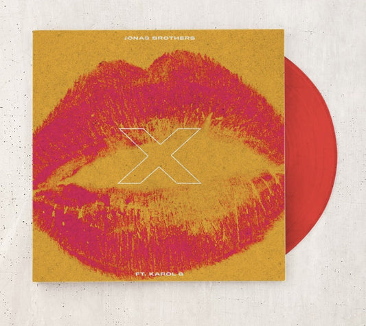 Jonas Brothers KAROL G - X Exclusive Limited Edition Translucent Red Vinyl LP