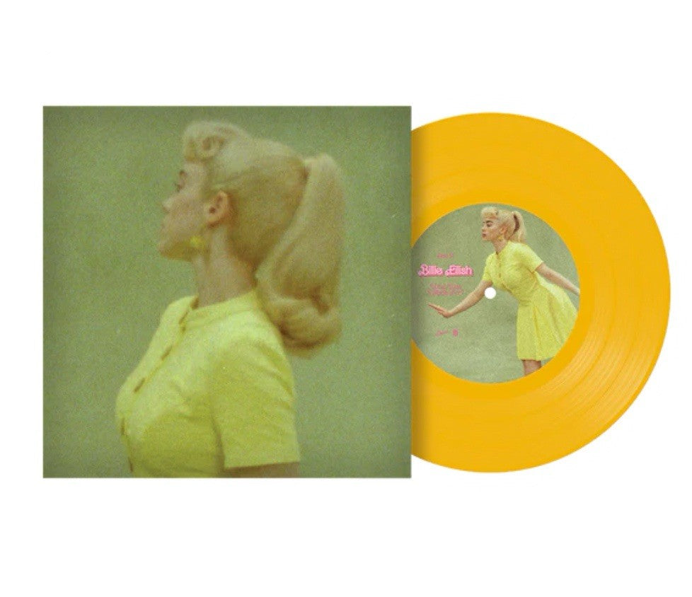 Billie Eilish "What Was I Made For" Yellow Vinyl 7" 45 Picture Sleeve BARBIE NEW