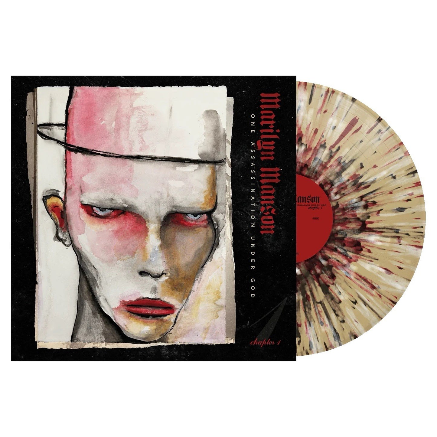 Marilyn Manson - One Assassination Under God Tan Black Bone Red Vinyl (Ltd 1250)