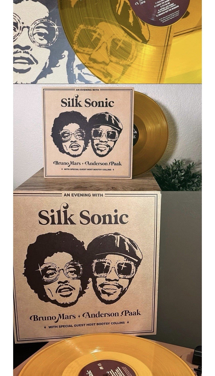 BRUNO MARS ANDERSON PAAK - An Evening With Silk Sonic, Transparent Yellow Vinyl