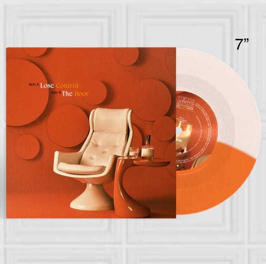 Teddy Swims - Lose Control The Door 7” Single, Milk/White Tangerine Vinyl