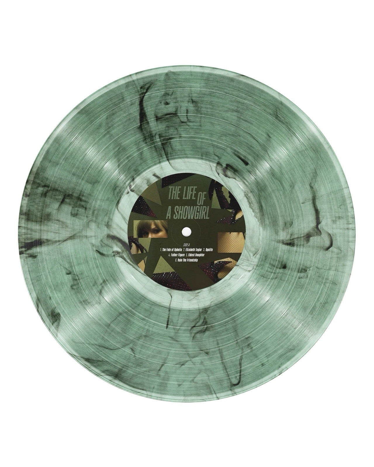 Taylor Swift The Life Of A Showgirl: Shiny Bug Wintergreen Onyx Marbled Vinyl
